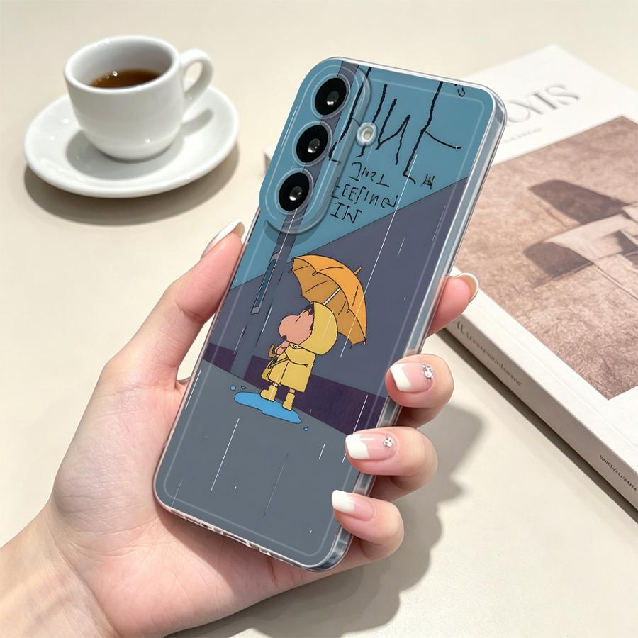 Yellow Umbrella Boy Phone Cove - Phone Cases A14 Samsung ulasan dan harga