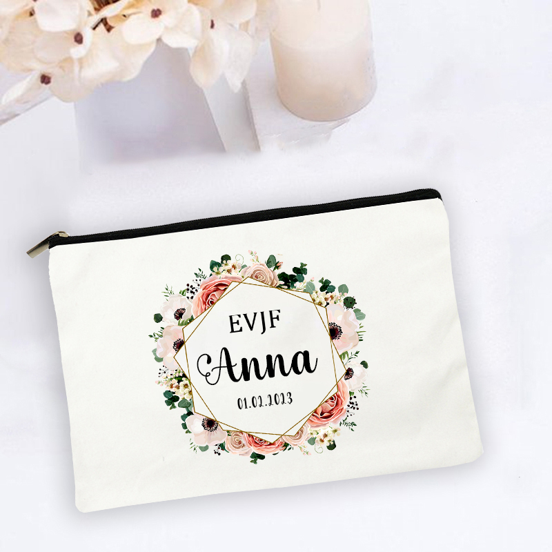 Personalized EVJF Cosmetic Bag - Monogram Custom Case ulasan dan harga