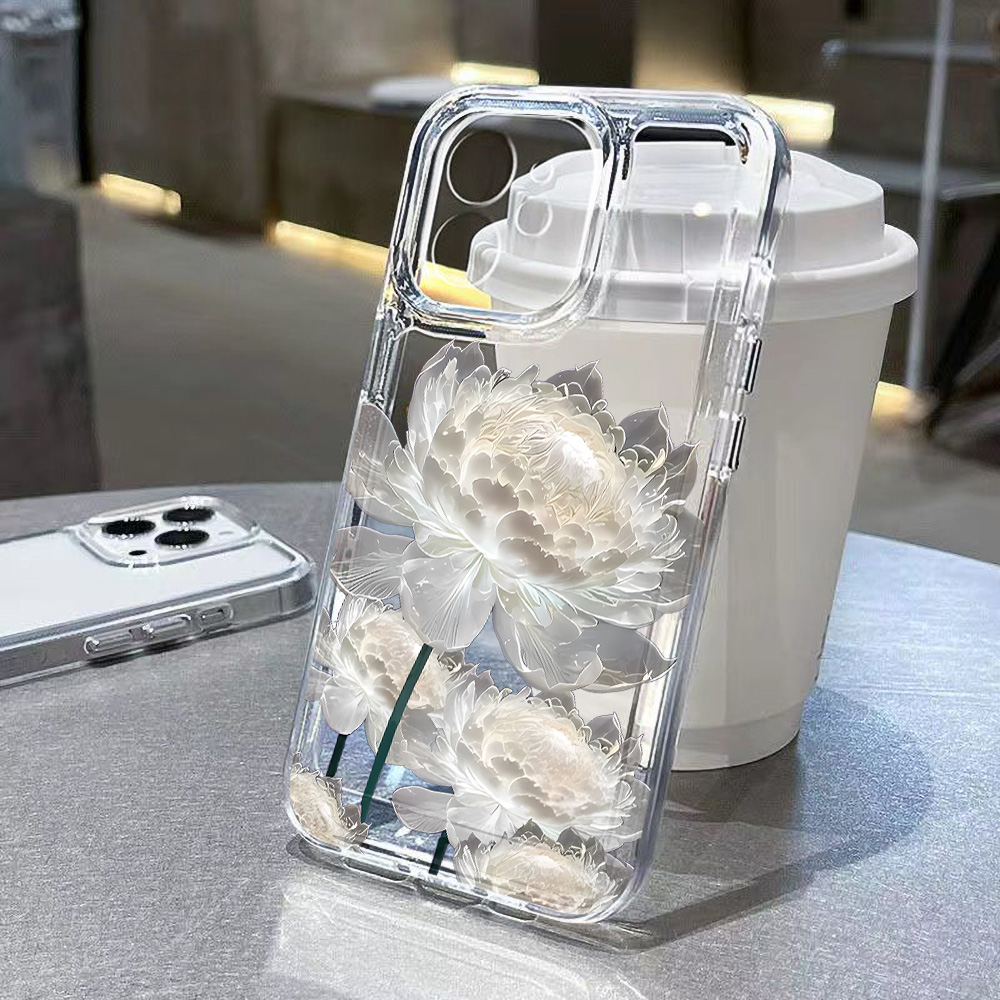 Lotus Flower Transparent Phone - Phone Cases Dior ulasan dan harga