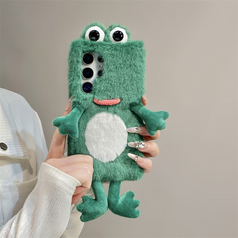Plush Frog Phone Case, Cute Gr - Phone Cases Samsung ulasan dan harga